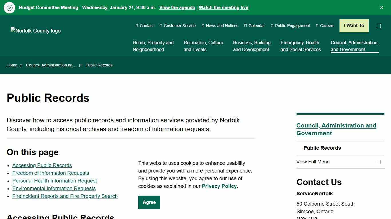 Public Records | Norfolk County